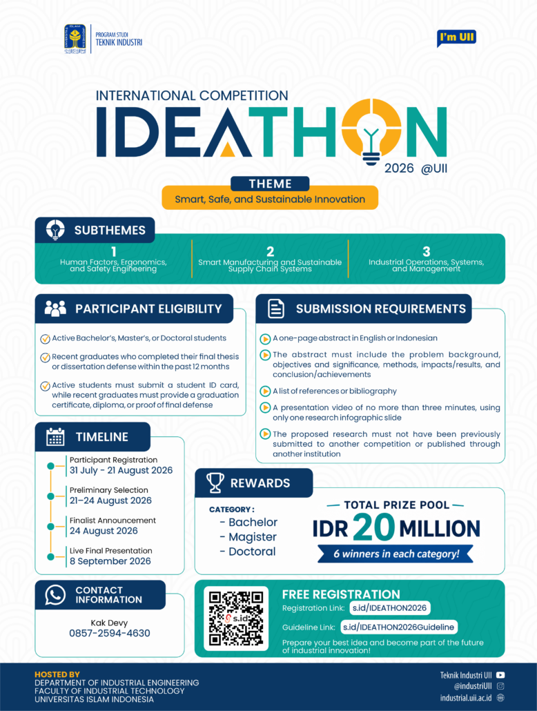 Poster IDEATHON 2026 @UII